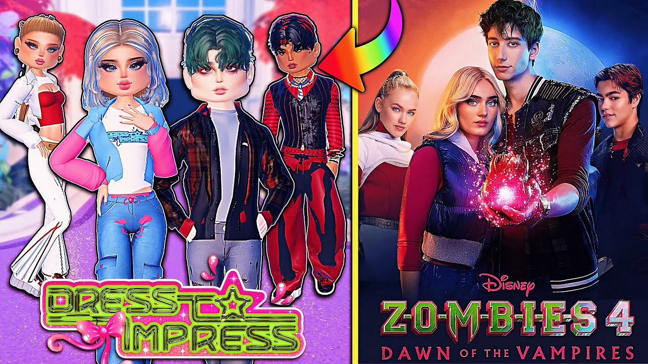 Персонажи ONLY Being ZOMBIES 4 в впечатляющих нарядах для нового фильма Disney | ROBLOX