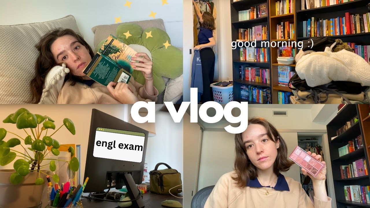 finals month, skincare + beauty haul, & I love hamlet 🩶 A VLOG