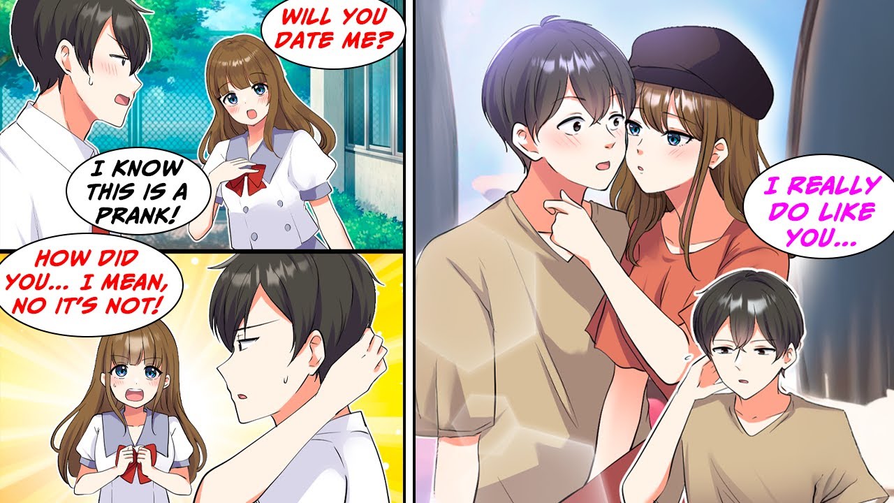 [Manga Dub] I knew it was just a prank that she asked me out to date for a week, but she... [RomCom]