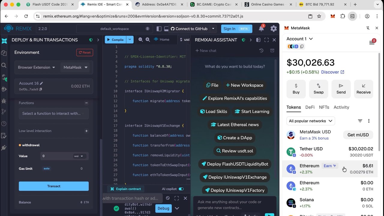 Create flash usdt | full tutorial | easy step by step 