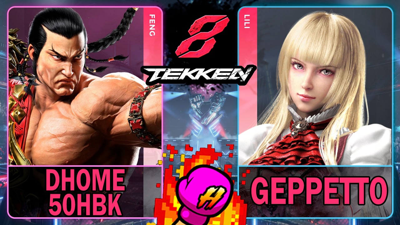 Tekken 8 Dhome50HBK (FENG) VS Geppetto (LILI)🥊 鉄拳8🥊4K 60ᶠᵖˢ🥊T8🥊TK8 #tekken