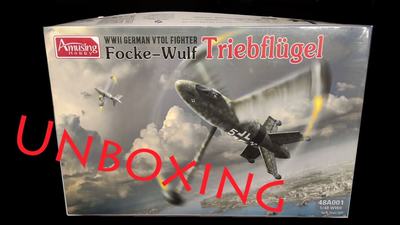 Amusing Hobby Focke Wulf Triebflügel 1/48 [Распаковка]
