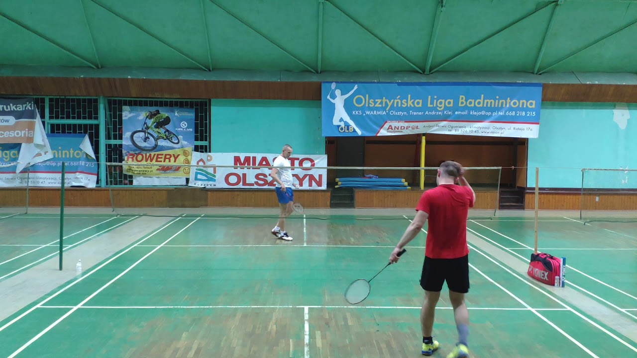 Klub Warmia Olsztyn - singiel/mecz trenigowy - 28 maj 2019 r. BADMINTON POLSKA