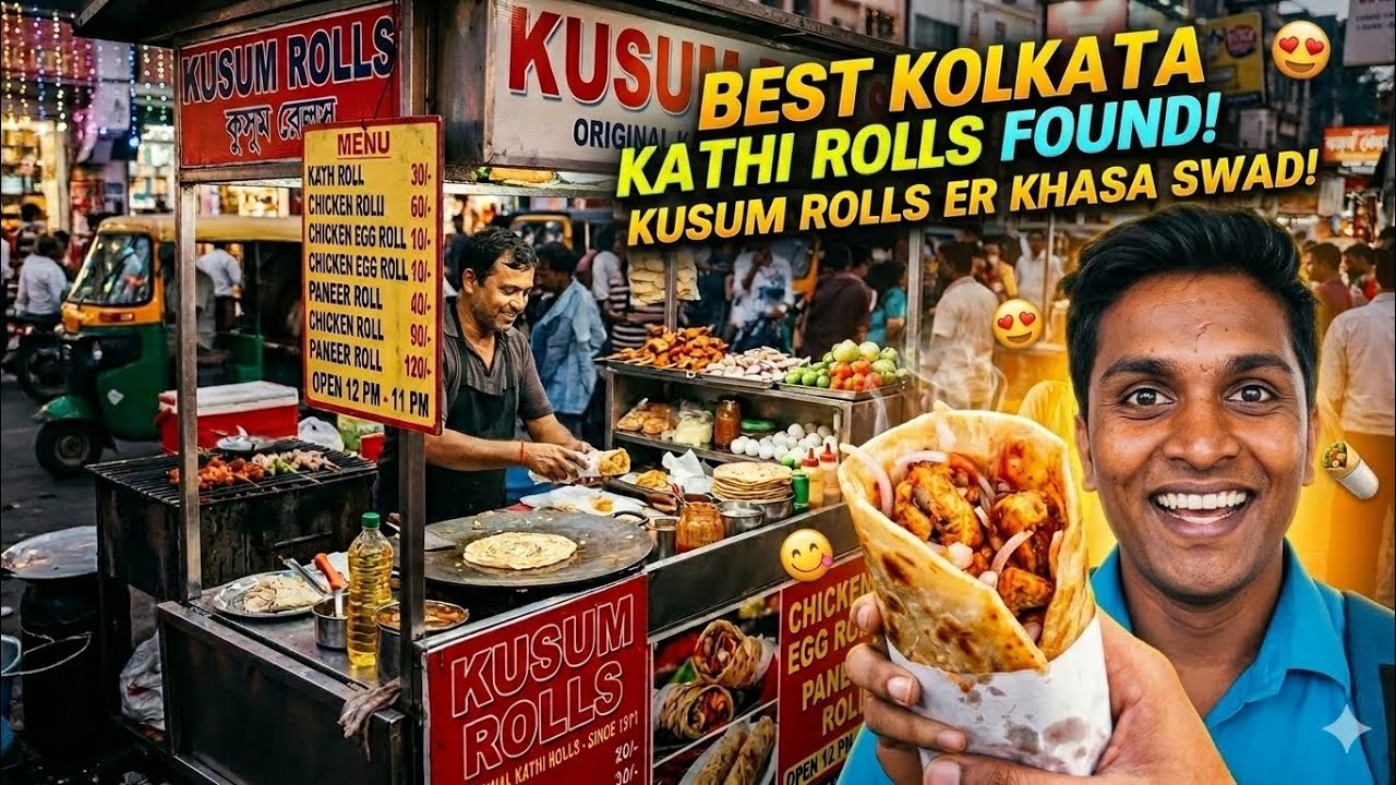 Best kolkata famous street food ege rool 
