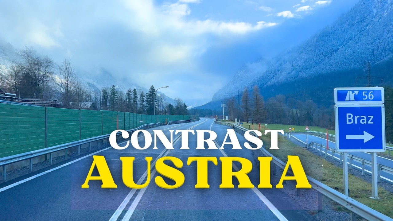 Winter Drive Through Austria’s Snowy Alps | Braz to Wald am Arlberg