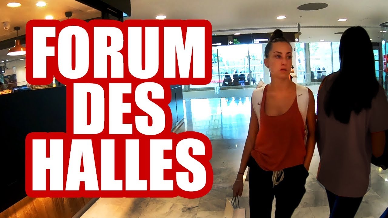 Walk Tour Inside Forum des Halles Shopping Center