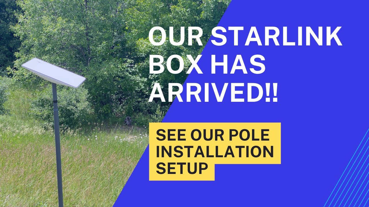 Our Starlink Internet Box Arrived! See Our Pole Installation Using Sika PostFix.
