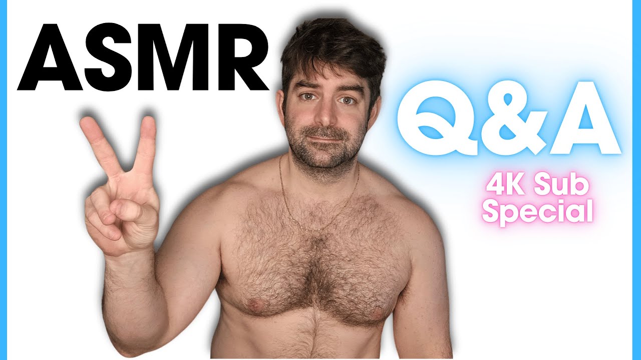 (MALE ASMR) 4K Subscriber Q&A - Whispered, Soft Spoken, Low Voice, Deep Voice Rambling/Yappin'