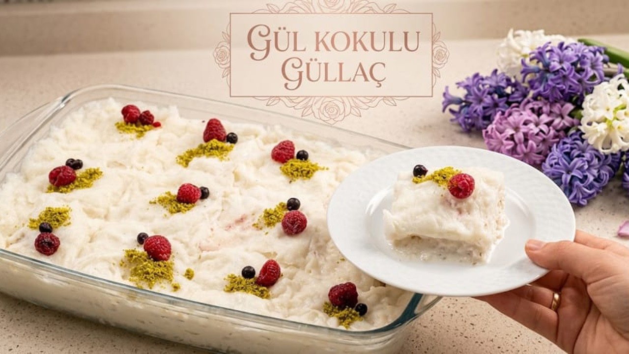 TAM KIVAMINDA GÜLLAÇ TARİFİ 💯 GÜL SUYU İLE EFSANE LEZZET 🌹