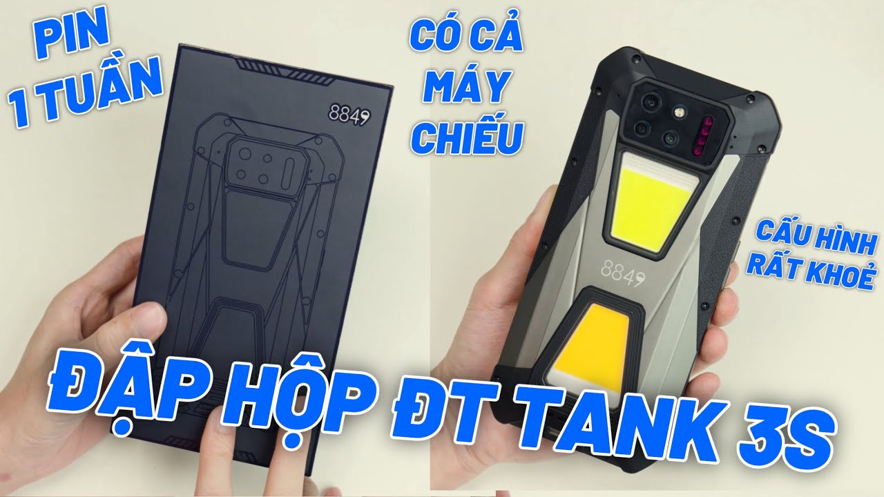 Đập Hộp Uniheartz Tank 3s Siêu Khủng - Pin 15600mAh, Có Máy Chiếu, Camera Xuyên Đêm, Đèn Siêu Sáng!