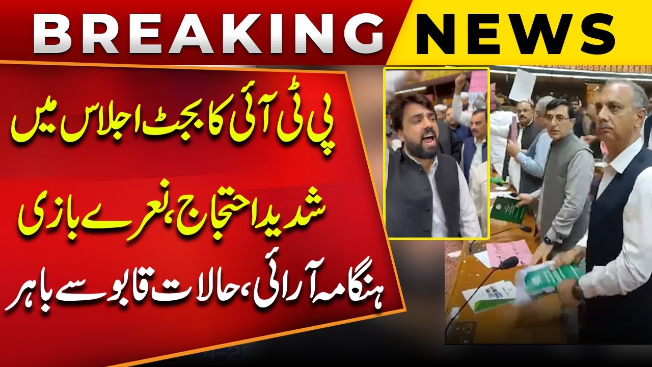 Exclusive | Huge PTI Protest in National Assembly Budget Session | Public News