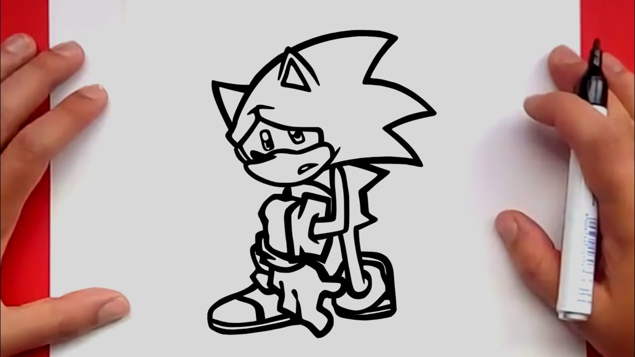 How to draw SONIC FnF : CHAOS NIGHTMARE | FnF Mods