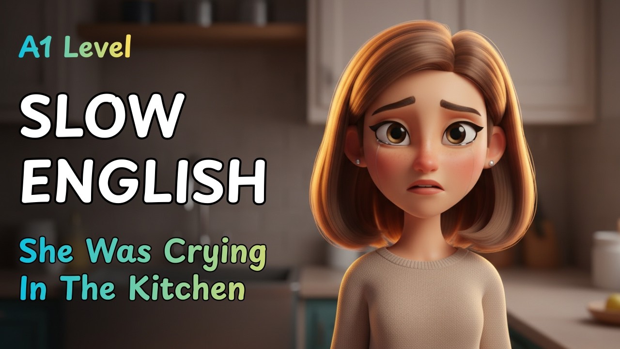 She Was Crying in the Kitchen | English Listening Practice for Beginners (A1 Level)