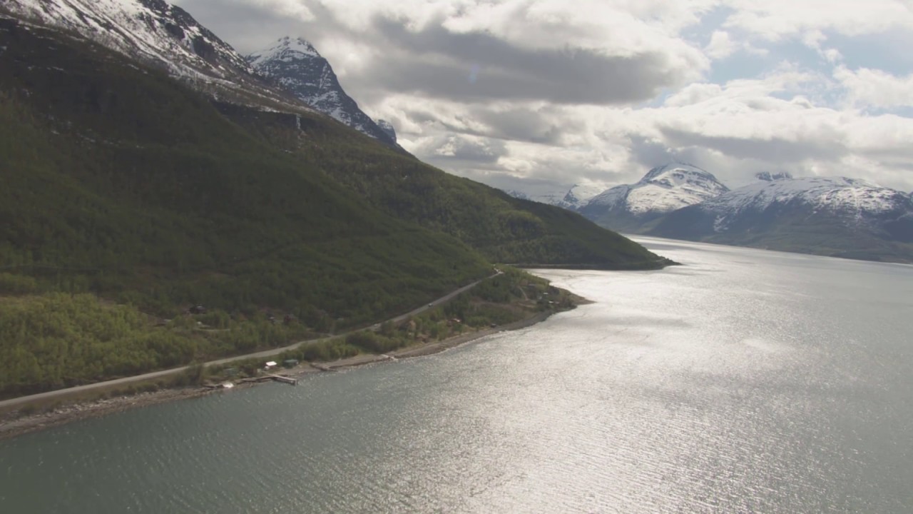 Lyngenfjorden, Skibotn, Hatteng og Oteren - Flying Over Norway