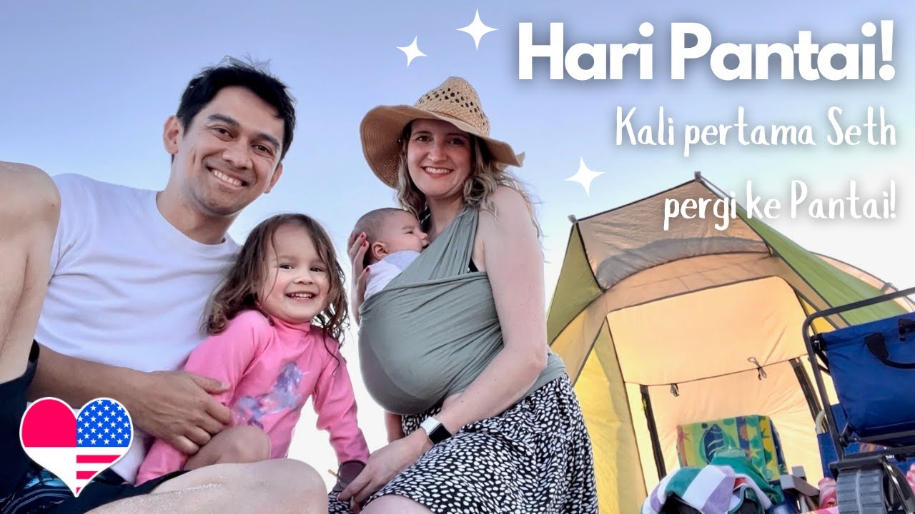 Reaksi Bayi Pertama Kali ke Pantai | First Beach Day for Seth