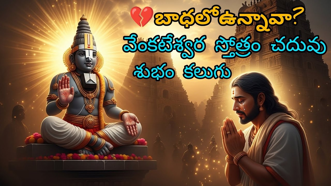 💔 బాధలో ఉన్నావా?🙏 శ్రీ వేంకటేశ్వర కరావలంబ స్తోత్రం | Emotional Prayer |Powerful Telugu Bhakti