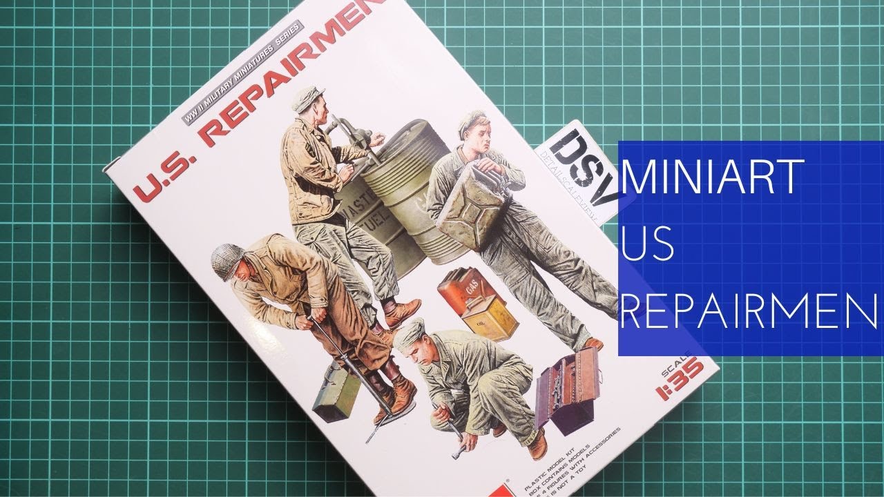 Обзор набора Miniart 1/35 «Американские ремонтники» (53047)