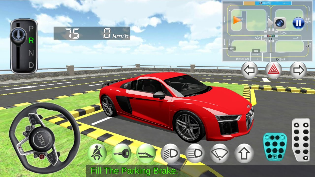 3D Driving Class - Course Test #1 - Car Games - Android Gameplay