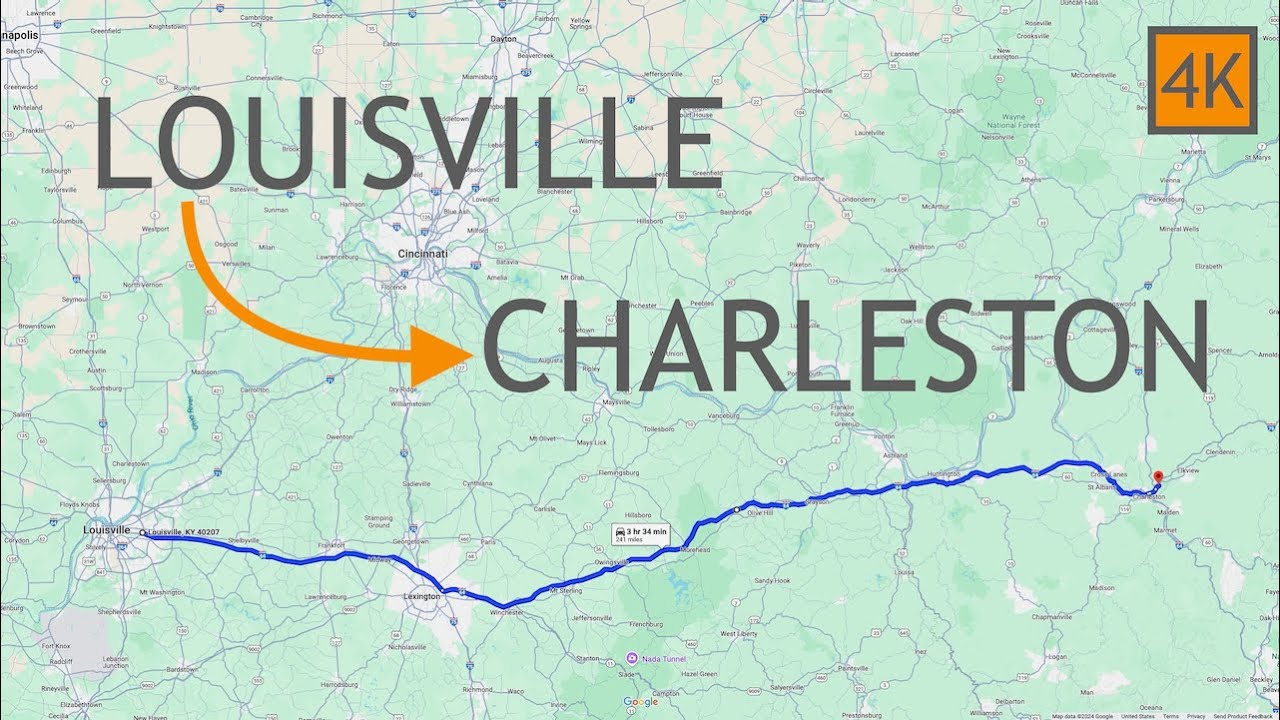 Louisville Kentucky to Charleston West Virginia Drive 4K - Fall Driving Road Trip