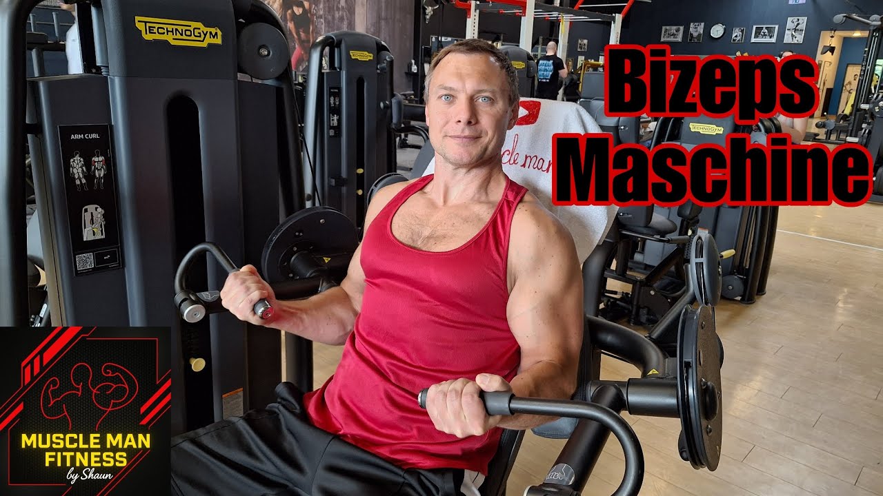 Arm Curl Maschine Technogym, richtige Ausf&uuml;hrung! 