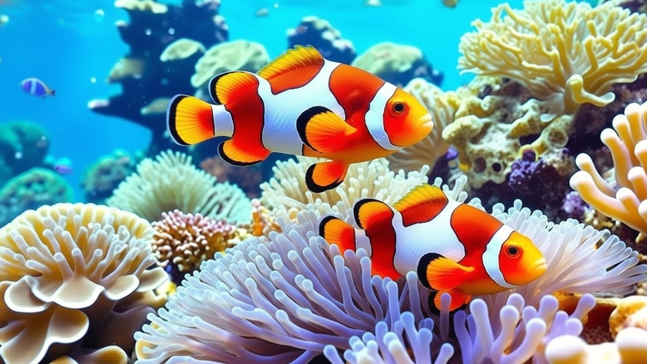 The Best 4K Aquarium - Dive Into The Mesmerizing Underwater Realm, Sea Jellyfish, Coral Reefs .