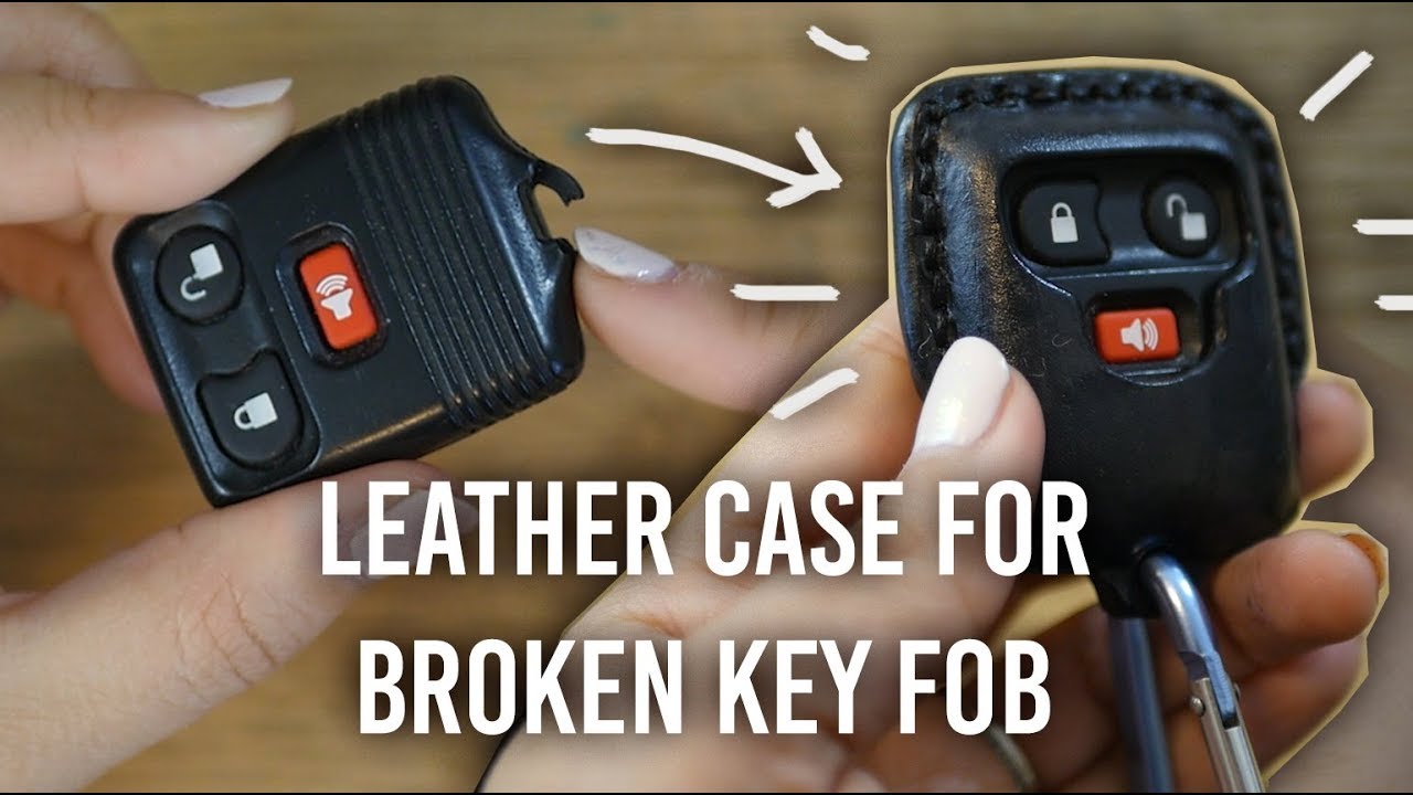 How I Made a Leather Key Fob Holder!