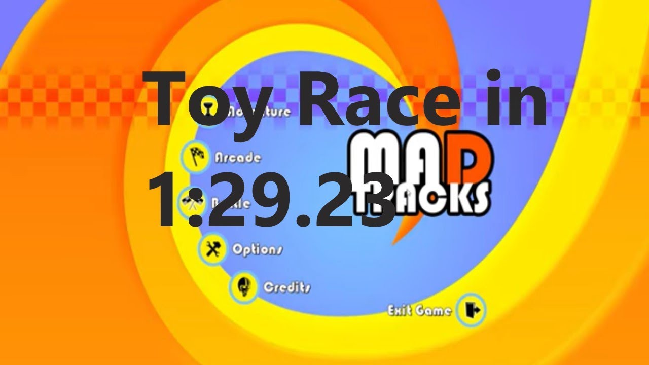 Mad Tracks Speedrun: Toy Race in 1:29.23(Adventure)