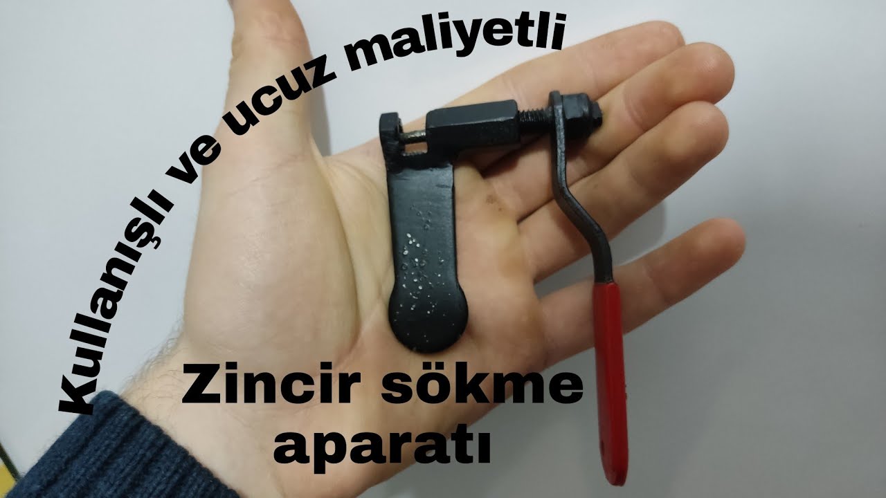 Bisiklet zincir sökme aparatı yapma