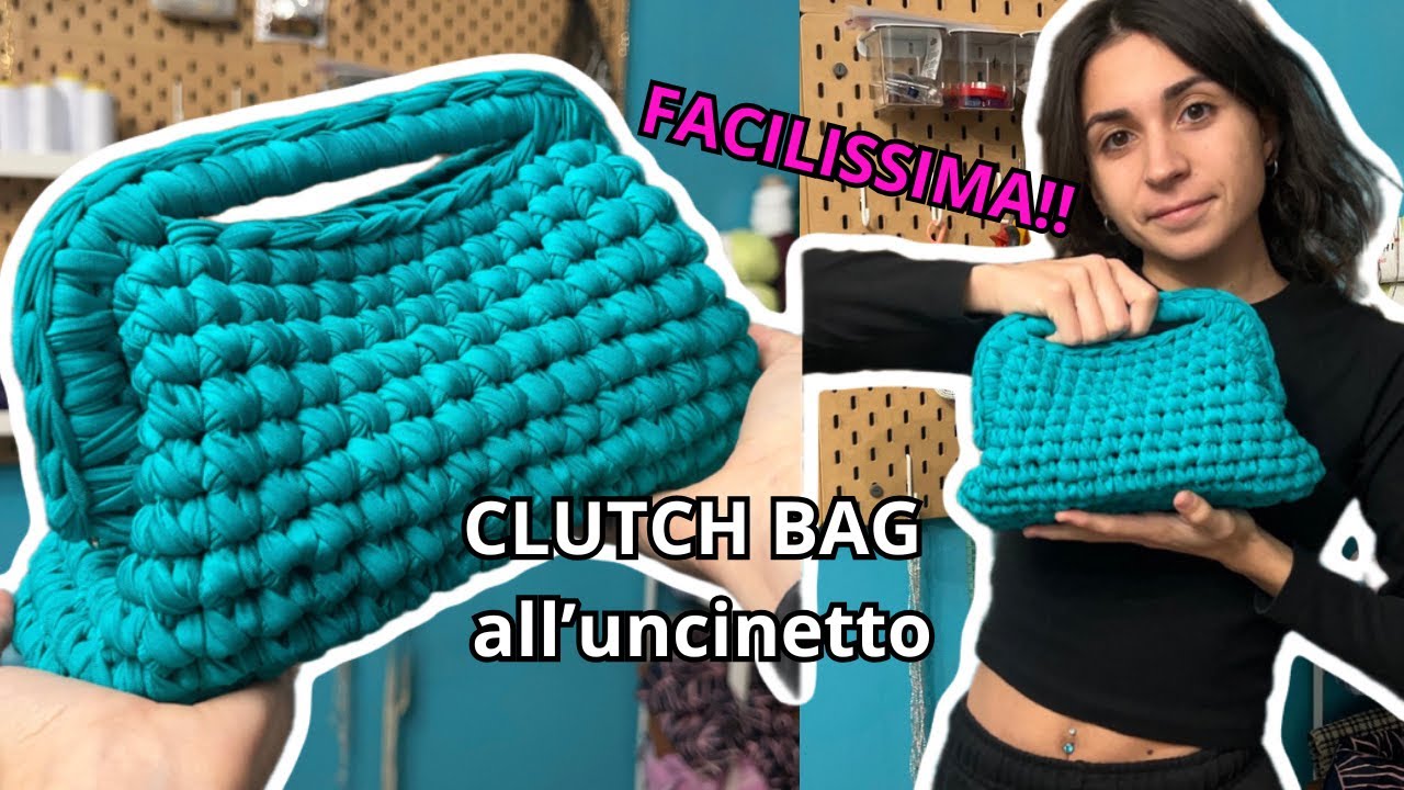 Tutorial CLUTCH BAG all'Uncinetto con Manico e Senza | Adatto ai Principianti