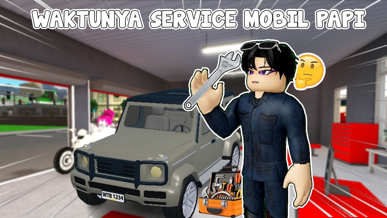 NIAT MAU SERVICE MOBIL SENDIRI EH MALAH DISURUH KERJA DI BENGKEL | BLOXBURG
