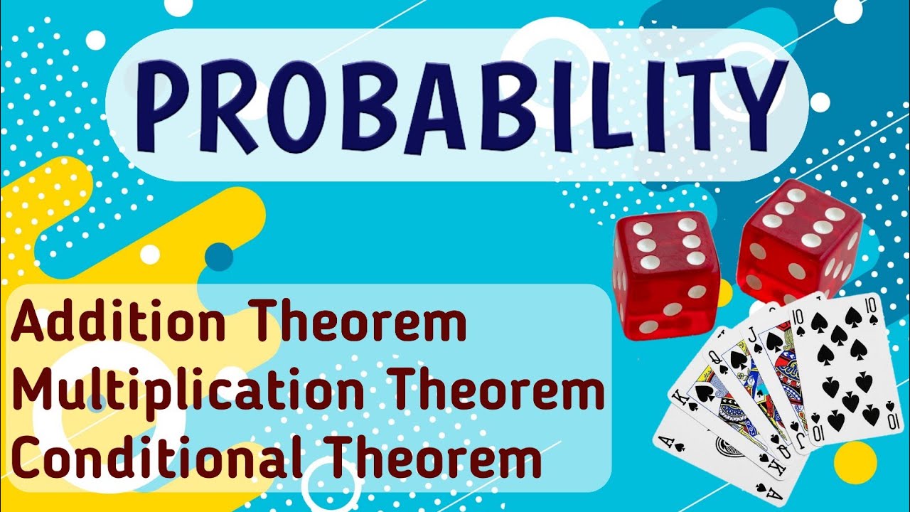 #3 PROBABILITY || Addition Theorem | Multiplication Theorem | Conditional Theorem (Part-1)