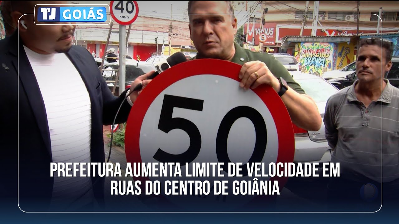 PREFEITURA AMPLIA LIMITE DE VELOCIDADE NO CENTRO DE GOIÂNIA