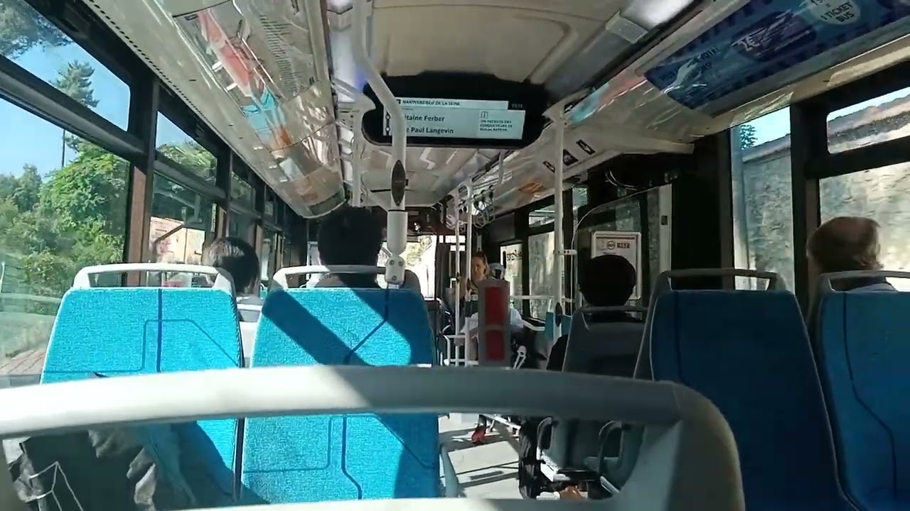 Bus 157 RATP - Urbanway 12 GNV N°5921 Pont de Neuilly --- Nanterre - Boulevard de la Seine