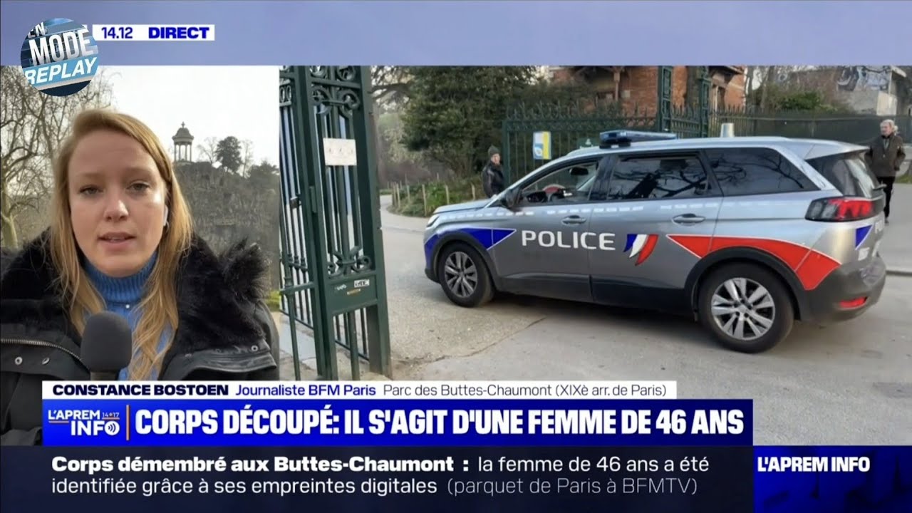 Corps démembré retrouvé à Paris aux Buttes-Chaumont : la victime a été identifiée.