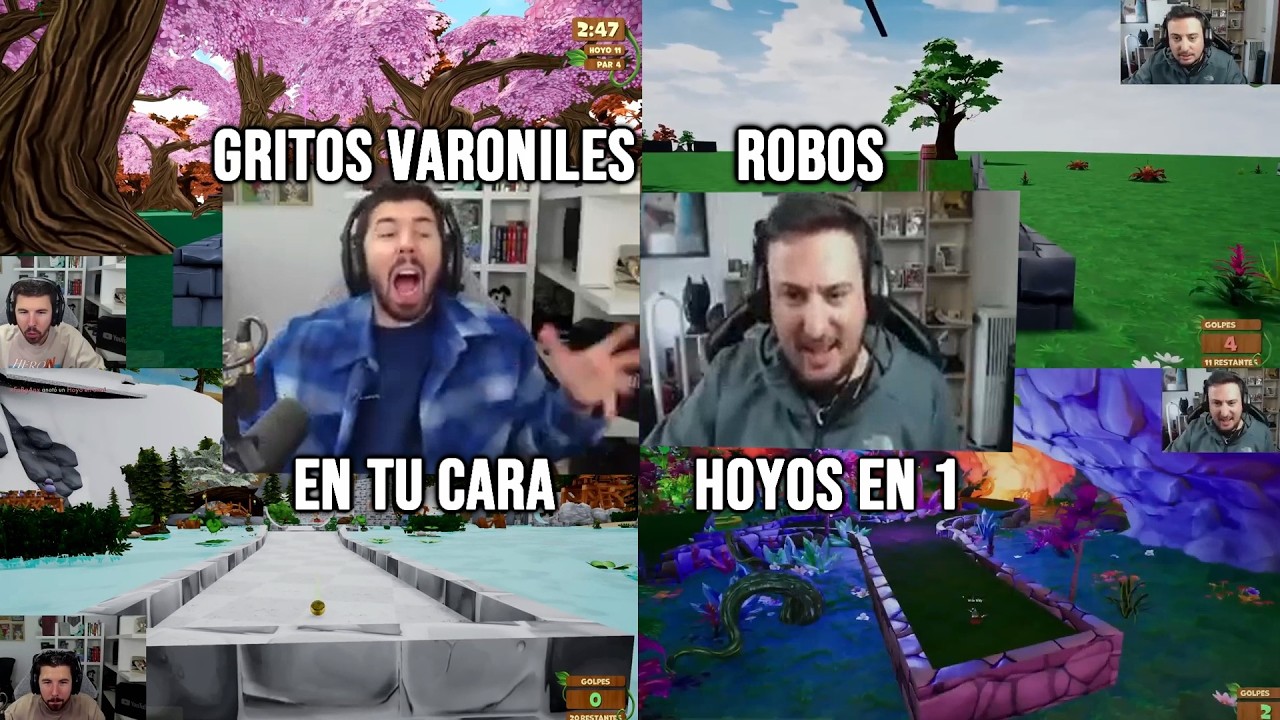 GRITOS VARONILES| ROBOS| EN TU CARA| HOYOS EN 1| GOLF IT #13