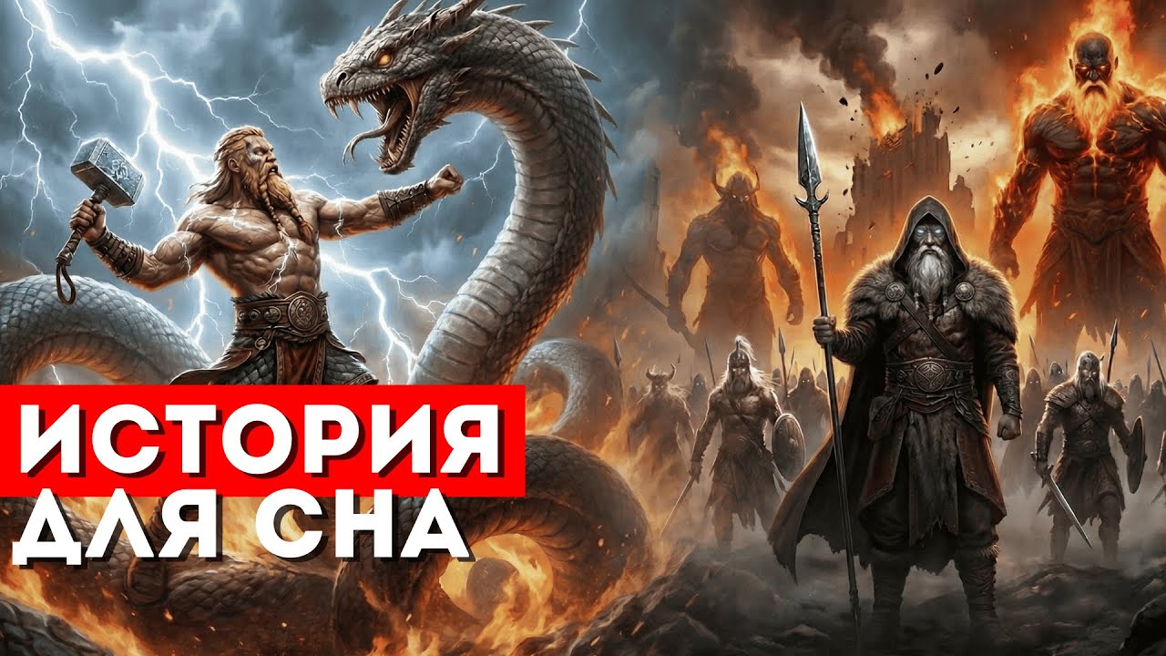 Один, Тор и Локи — мифы Севера и пророчество Рагнарёка | История для сна и Размышлений