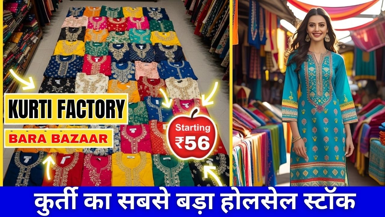 Trending Ladies Fancy Kurti Wholesale Market | Garments Business Idea For Bihar