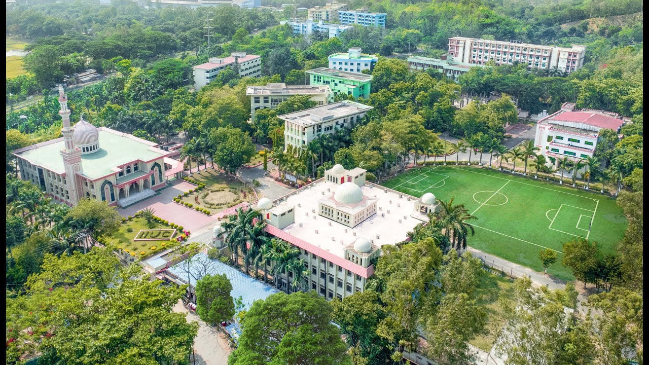 Panoramic Beauty of International Islamic University Chittagong Campus during Day and Night IIUC