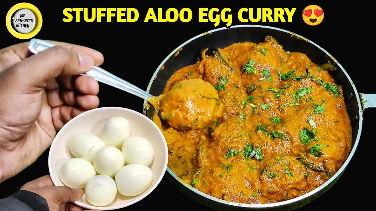 Kya Apne Kabhi is Tareeke se Anda Curry bana Kar kaya Hai|Egg Curry With Stuffed Potato and Yolk
