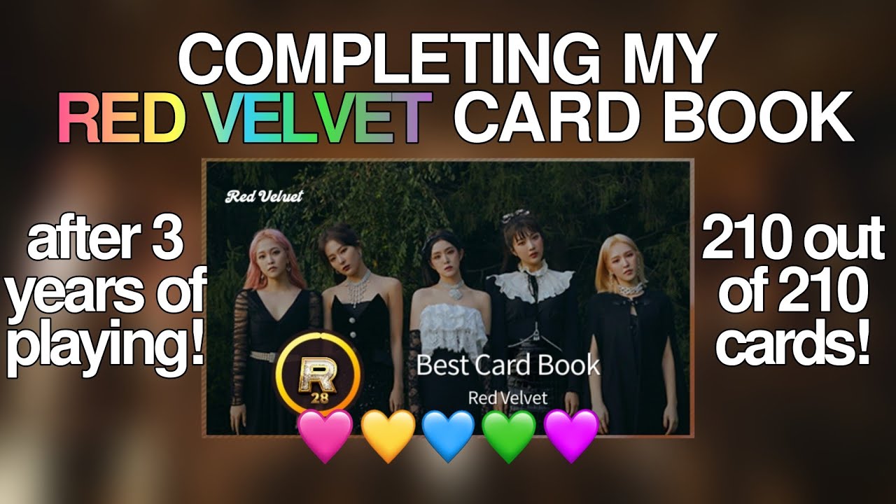 completing my red velvet card book 2022 | superstar smtown
