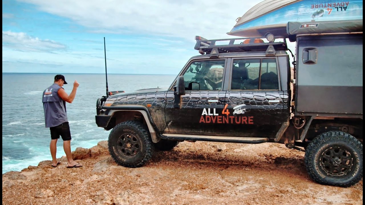 INSANE cliff abseiling using a 4WD winch! (Dirk Hartog Island, Western Australia)