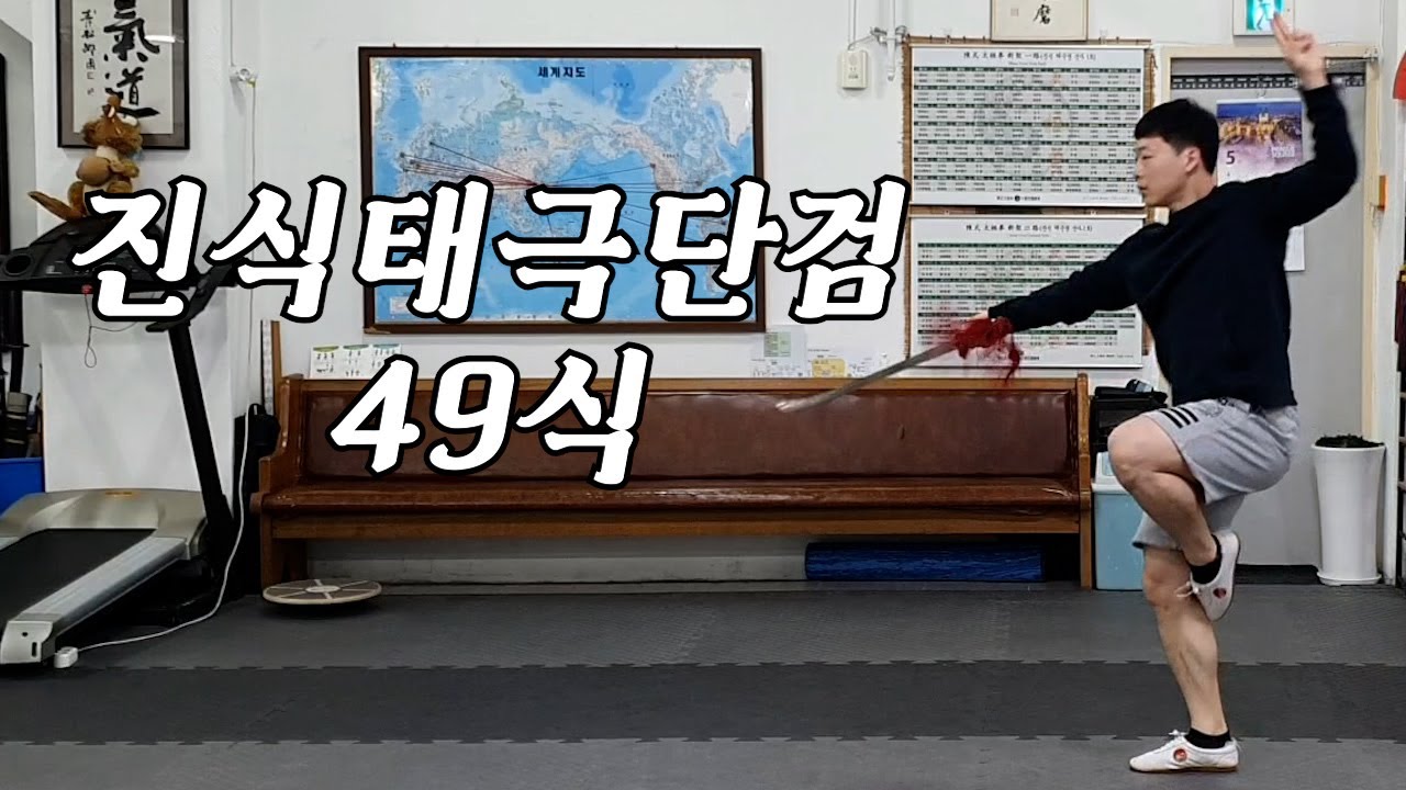 진식태극권 무기술 - 진식태극단검 49식