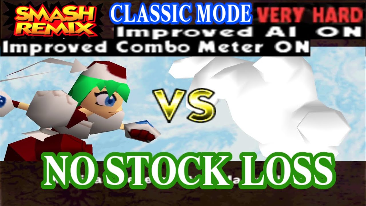 Smash Remix - Classic Mode Gameplay with Marina (VERY HARD) No stock loss