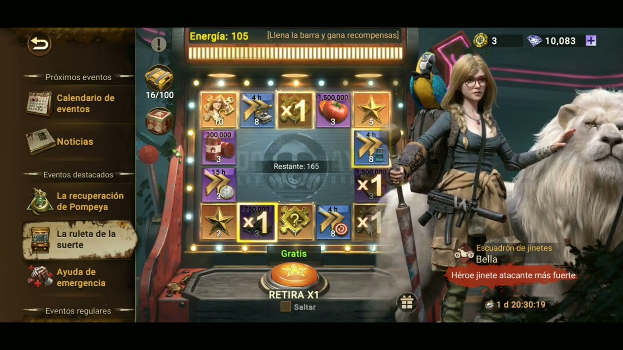 DOOMSDAY LAST SURVIVORS.EVENTO DE RULETA(BELLA)