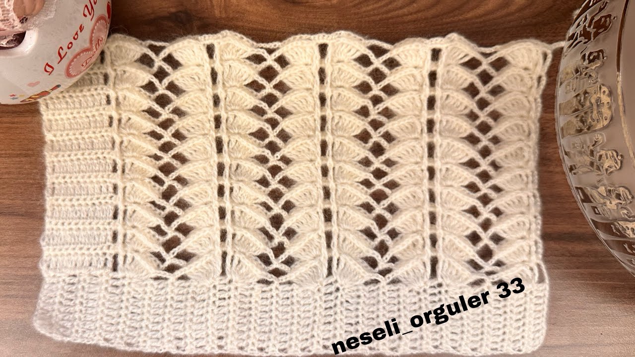 ÇOK BEĞENİLEN TIĞ İŞİ YELEK MODELİNİN YAPILIŞI 1.BÖLÜM #handmade