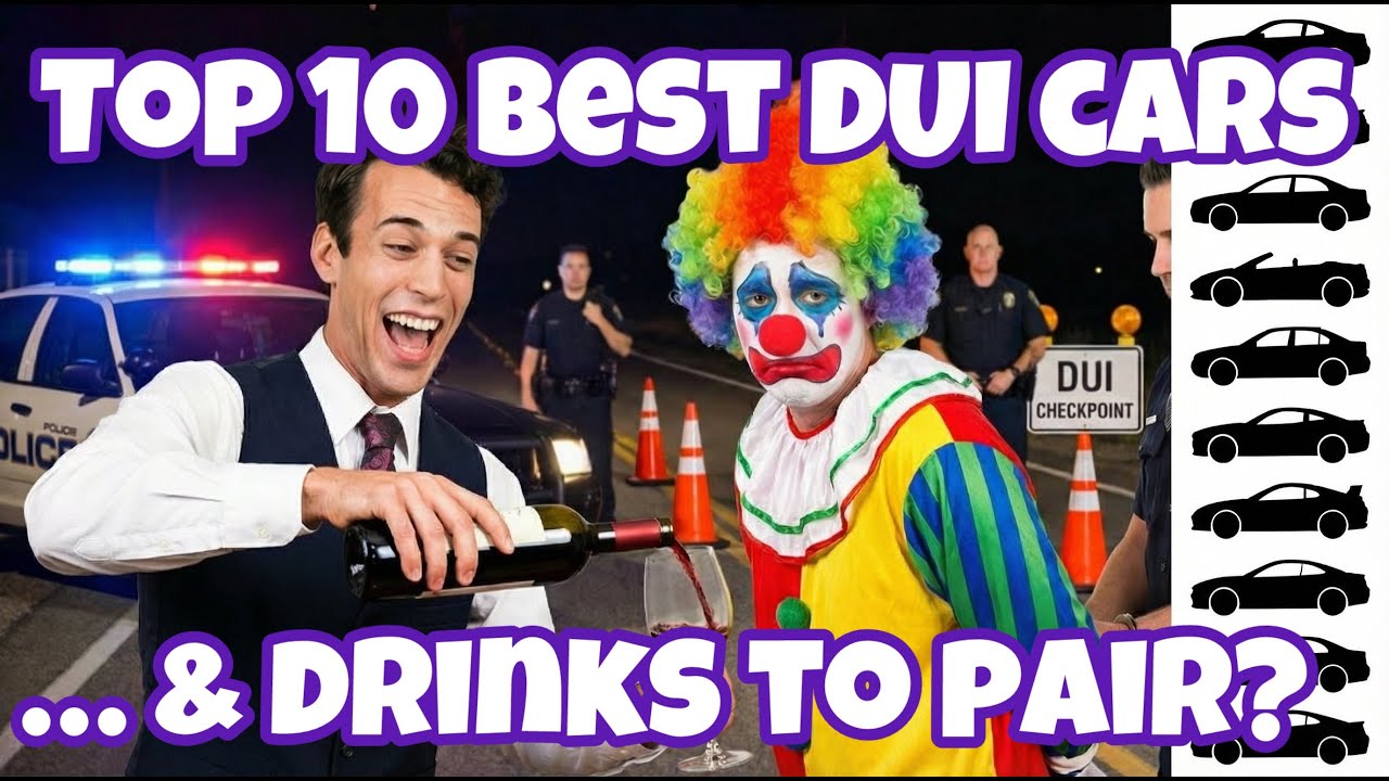 Top 10 DUI Cars & The Drinks That Probably Got Them There