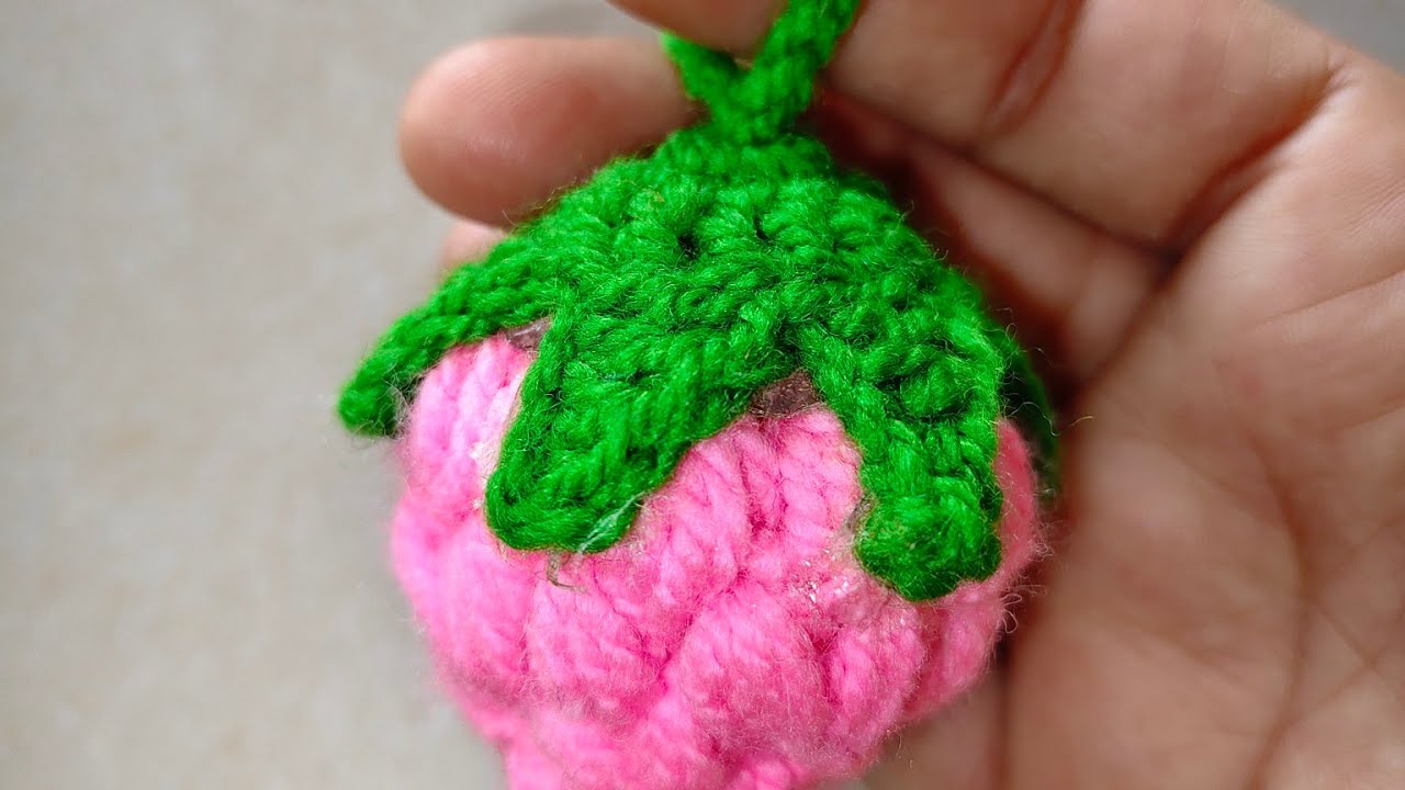 Crochet strawberry 🍓|| gujarati tutorial #crochet#youtubevideo#viral#youtubeshorts 