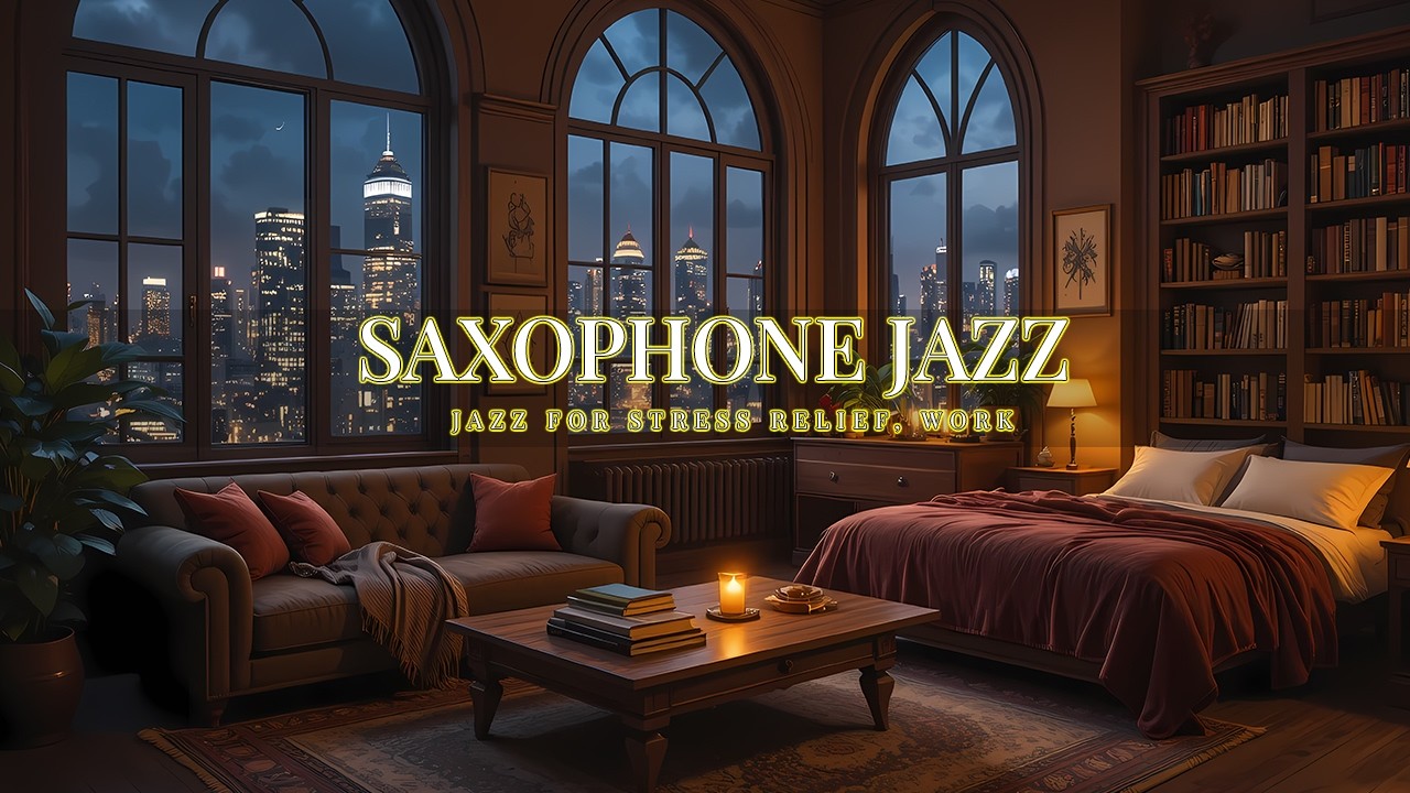Calm Saxophone Night Jazz: A Musical Journey Through the Night with Smooth Saxophone for Chill