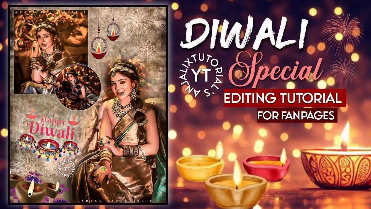 Diwali special 🪔✨||Editing tutorial for fanpages ||By Anjalixtutorial's ❤️ || #happydiwali2025