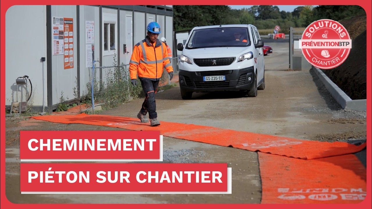 Cheminements piétons sur chantier : une organisation simple pour plus de sécurité